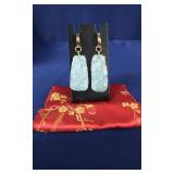 Hand Carved Jadeite Earrings