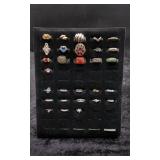 Lot of rings, and Toe Rings various Sizes and