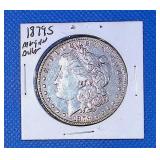 1879 Morgan Silver Dollar with cover