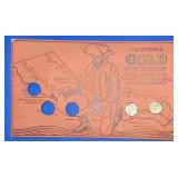 2 California Gold Coin Replicas