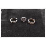 2 Sterling Silver Rings & 1, 825 Silver Ring