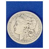 1889  Morgan Silver Dollar
