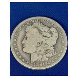1891 Morgan Silver Dollar