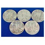 7 United States Walking Liberty Half Dollar