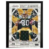 Donald Driver Draft Diamonds Jersey Holo Silver #/