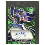 Willis McGahee Illustrious Legends Neon Green #/35