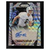 Chad Hansen Rookie Autographs Prizm Blue Wave #/14