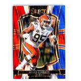 Myles Garrett Red and Blue Prizm Shock
