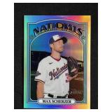 Max Scherzer Chrome Refractor #/572