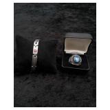 Stainless steel 1983 ETSU Class ring, and Misc