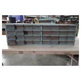 32 Drawer Metal Stage Bin