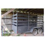 2005 Adam Cattle Trailer (have title)
