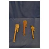 3 Pipe Wrenches
