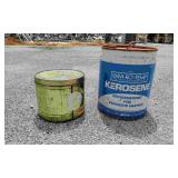 Metal Kerosene Can & Tin Canister