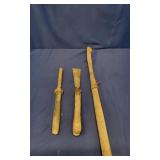 3 Vintage Bark Removing Tools