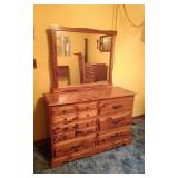 Cedar Dresser With Mirror