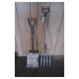 Pitchfork & Square Shovel