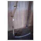 Vintage Wooden Handled Scythe & Extra Blade