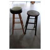 2 Wooden Stools