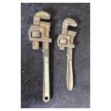 2 Vintage Pipe Wrenches