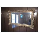 Large Gold Leaf Mirror
