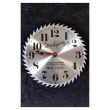 Sears Roebuck Sawblade Shop Clock