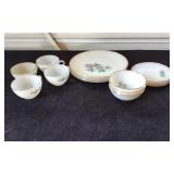16 Piece Fire King Anniversary Rose Set