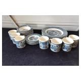 29 Piece set of Royal Express Train China