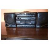 Sharp AM/FM CD/Cassette Boombox