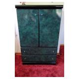 Emerald Green & Black Laminate Wardrobe
