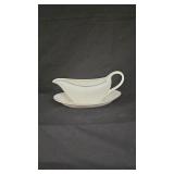 Wedgewood "Mystique Blue" Gravy Bowl & Plate