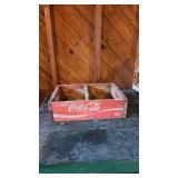 Wooden Coca Cola Tray W/Divider