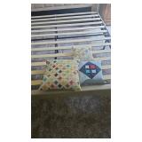 3 Cathedral Window Throw Pillows