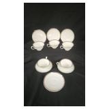 Wedgewood "Moresque" Bone China Saucers & Cups