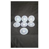 Wedgewood Jasperware 6 Plates & 1 Ashtray