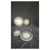Wedgewood "Columbia" Bone China Blue & Gold
