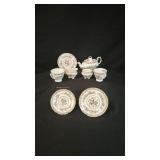 Coalport Bone China Plates, Saucers, & Misc