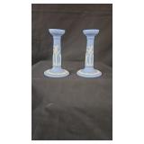 2 Wedgewood Jasperware Candle Holders