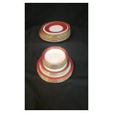 Coalport "Elite Ruby" & "Red Wheat" China