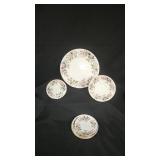 7 Wedgewood "Hathaway Rose" Bone China Plates