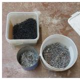3 Containers of Nails and Screws