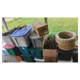Approx. 14 Totes and Boxes of Artificial Flowers