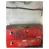 2 Red Metal Tool Boxes