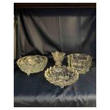 Box of Misc Clear Glassware