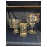 Box of Misc Clear Glassware