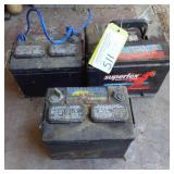 3 Used Batteries