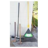 Long Rake, Pushbroom, Maddock, Sledgehammer