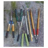 3 Pruners, 2 Hedge Trimmers, and Grabber
