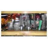 Shelf of Christmas Decorations