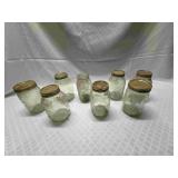 8 Golden Harvest Canning Jars